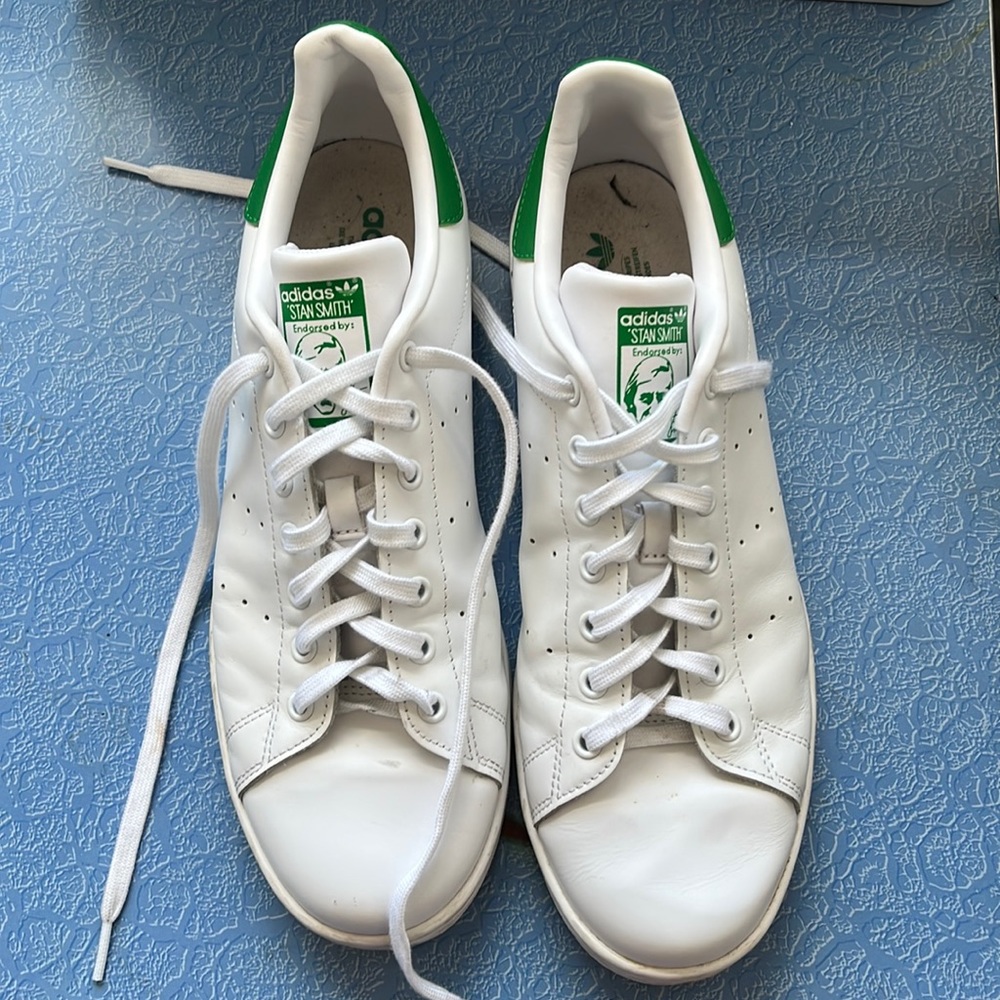 Adidas Originals Stan Smith Shoes Sneakers White Green men’s size 11.5